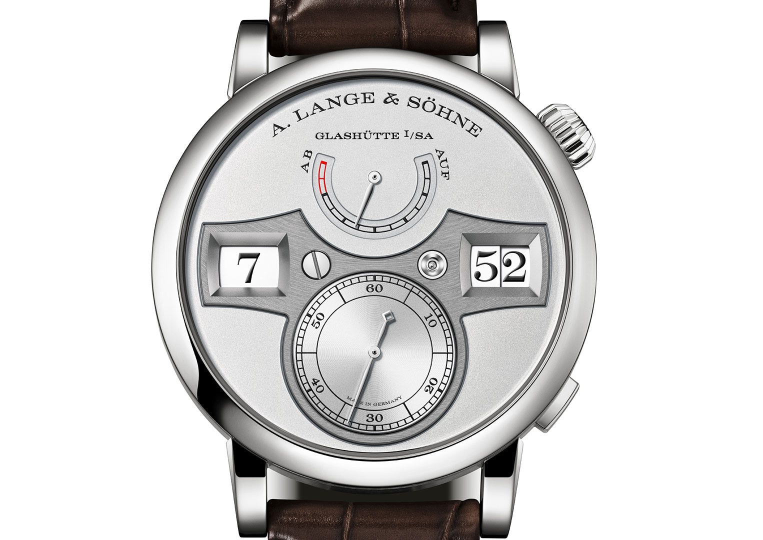 Digital, yes, but definitely not quartz. A.Lange & Sohne is all about hand-engraved mechanical movements